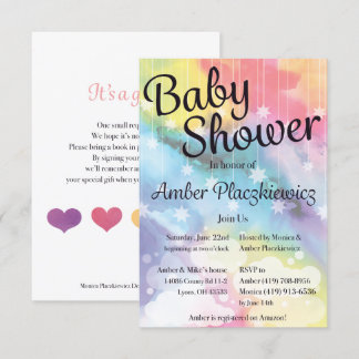 Rainbow Baby Shower Invitation