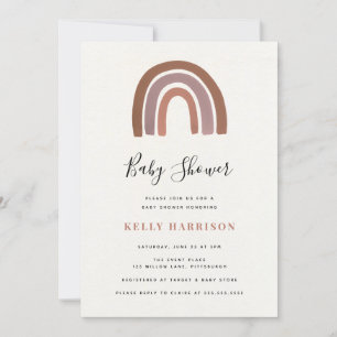 Rainbow Baby Shower Invitation