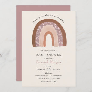 Rainbow Baby Shower invitation