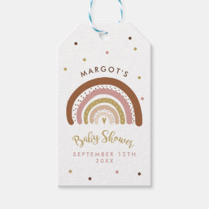 Rainbow Baby Shower Muted Pastel Rainbow Favour Gift Tags