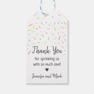 Rainbow Baby Sprinkle Thank You Gift Tags