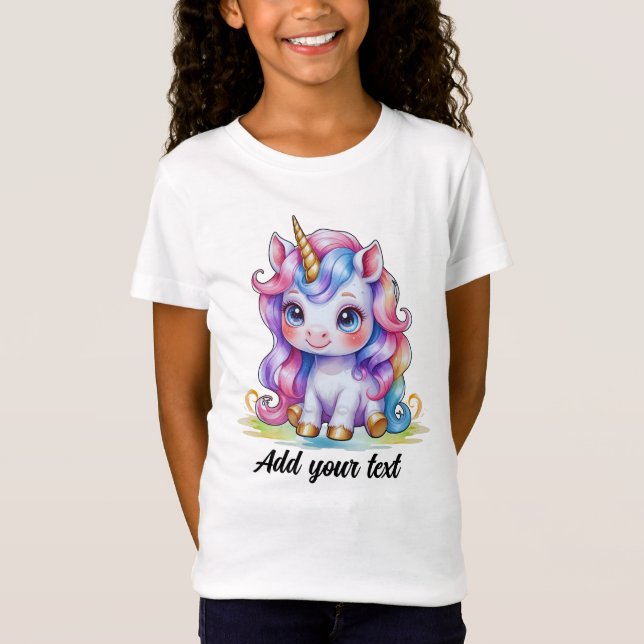 Rainbow Baby Unicorn – Custom T-Shirt (Front)