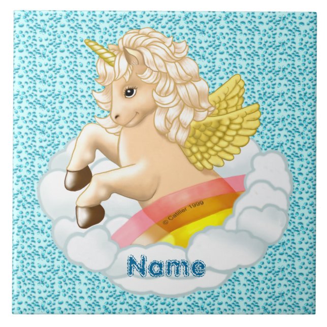 Rainbow Baby Unicorn Tile (Front)