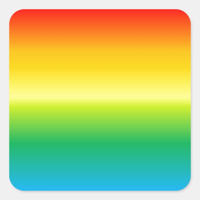 rainbow background colourful square sticker (Front)