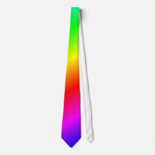 Rainbow Background Tie