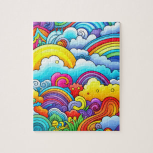 Rainbow backgrounds jigsaw puzzle
