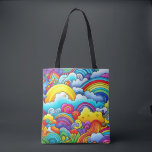Rainbow backgrounds tote bag<br><div class="desc">Rainbow backgrounds
    backgrounds ,  cloud ,  cartoon ,  frame ,  sky ,  pattern ,  art ,  circle</div>