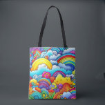 Rainbow backgrounds tote bag<br><div class="desc">Rainbow backgrounds
    backgrounds ,  cloud ,  cartoon ,  frame ,  sky ,  pattern ,  art ,  circle</div>