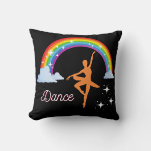 Rainbow Ballerina Dance Cushion