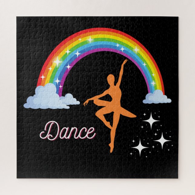 Rainbow Ballerina Dance Jigsaw Puzzle (Vertical)