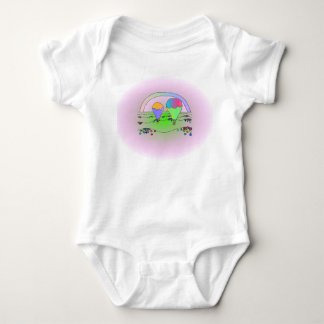 Rainbow Balloons Baby Bodysuit