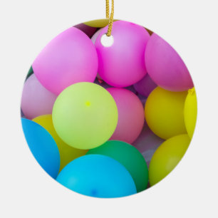 Rainbow Balloons Ceramic Tree Decoration