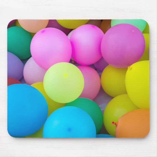 Rainbow Balloons Mouse Mat (Front)