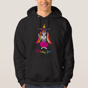 Rainbow Baphomet Not Today Jesus Kawaii Hail Satan Hoodie