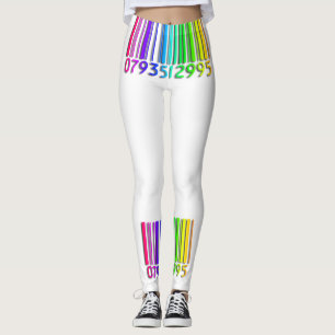 Rainbow Bar Code Leggings