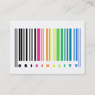 Rainbow Barcode Business Cards