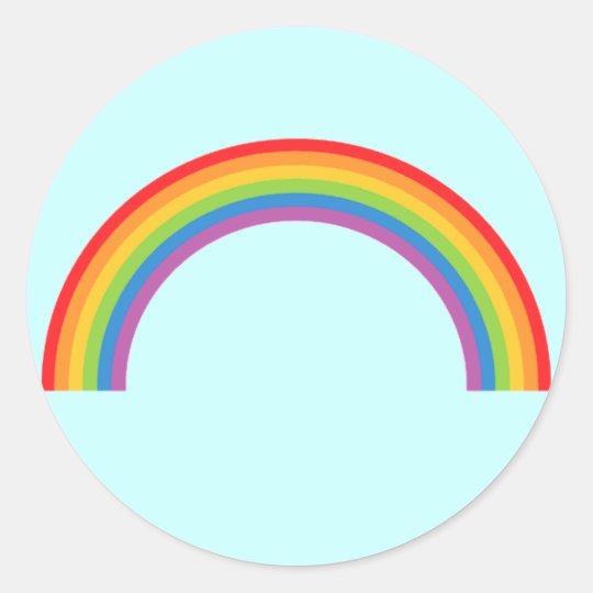 Rainbow-Basic Classic Round Sticker