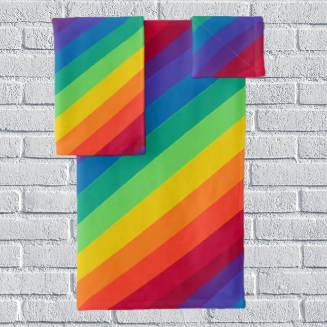 Rainbow Bath Towel Set (Creator Uploaded)