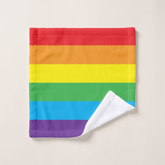 Rainbow Bath Towel Set (Wash Cloth)