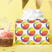 Rainbow Beach Ball Summer Fun Beachball Seashore