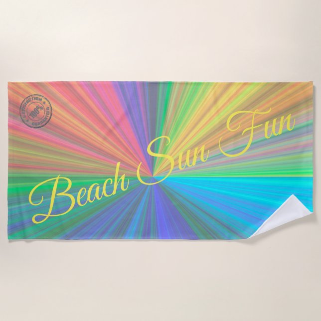Rainbow Beach Towel (Front)