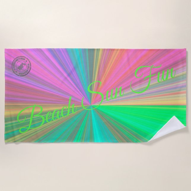Rainbow Beach Towel (Front)