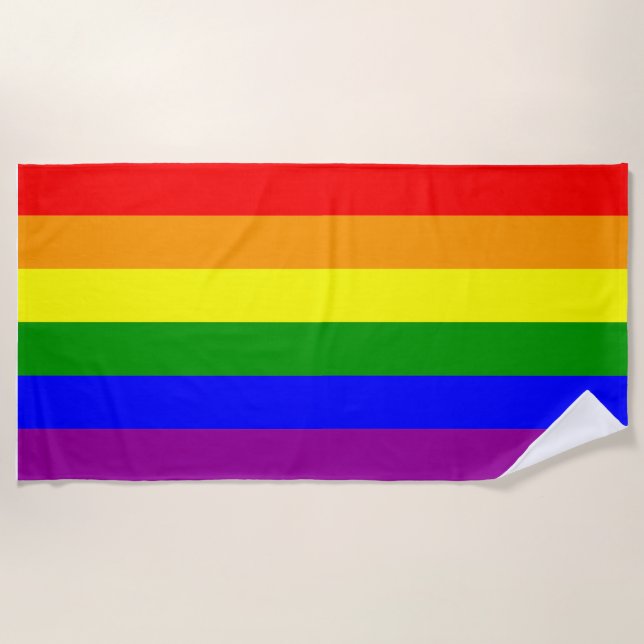 Rainbow Beach Towel (Front)