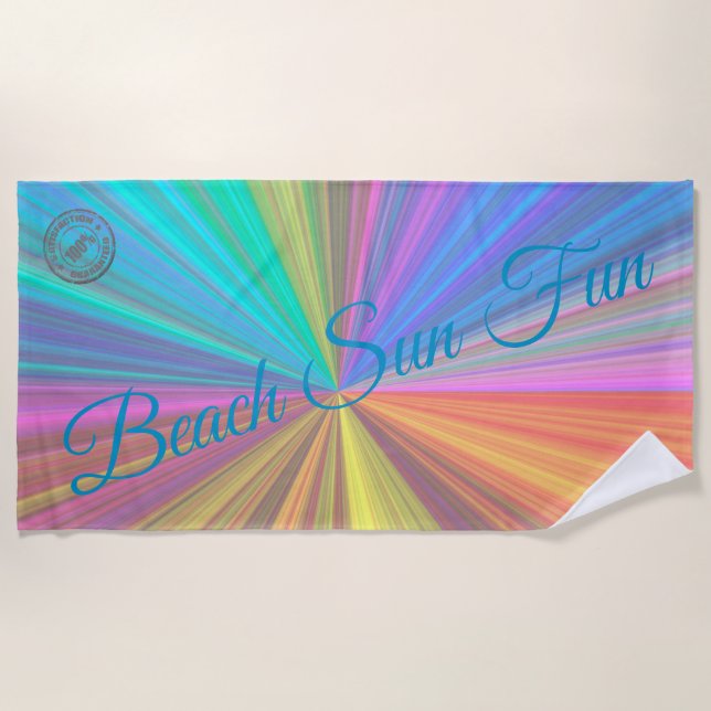 Rainbow Beach Towel (Front)