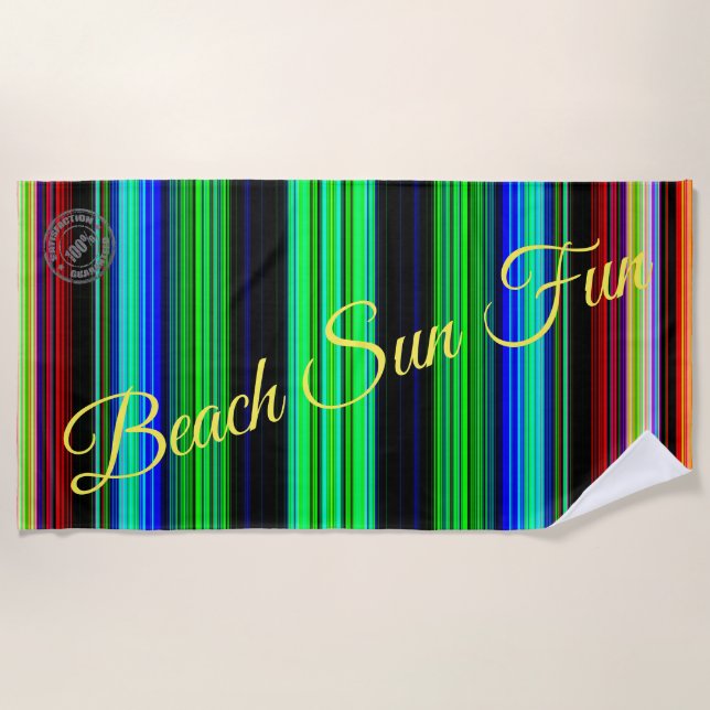 Rainbow Beach Towel (Front)