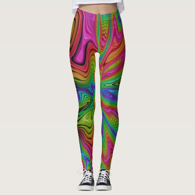 Rainbow Beams Bulge Leggings (Front)