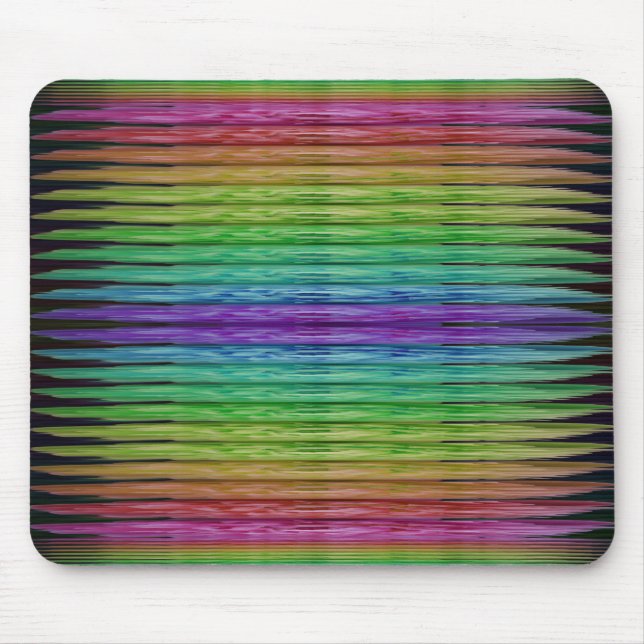 Rainbow Beams Mouse Mat (Front)