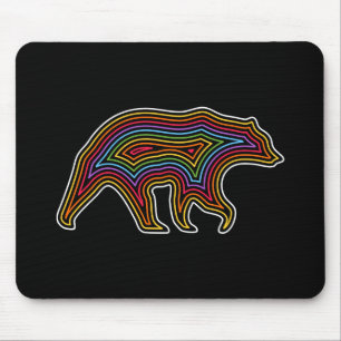 Rainbow Bear Mouse Mat