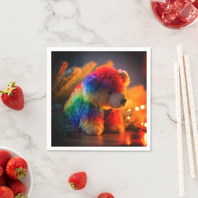 Rainbow Bear Napkin (Insitu)