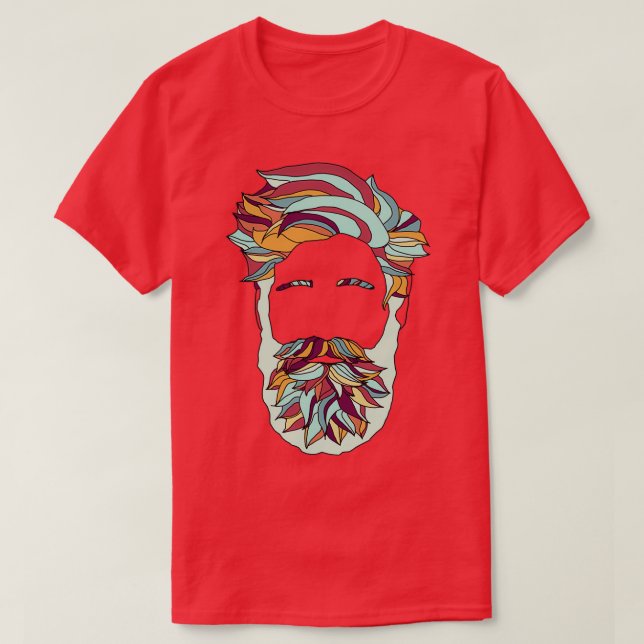 Rainbow Beard 3 T-Shirt (Design Front)
