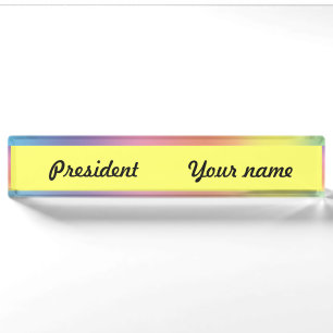 Rainbow Beauty Medium - Nameplate