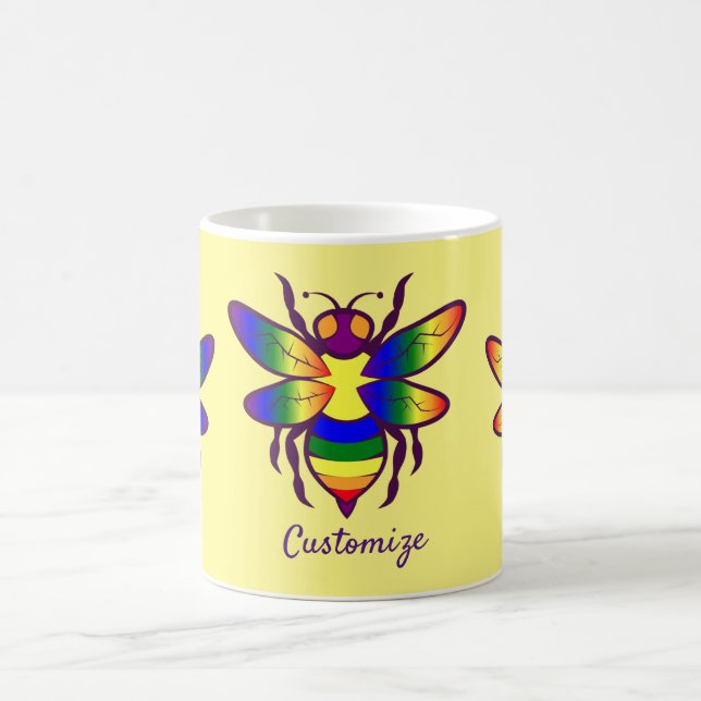 Rainbow Bee Thunder_Cove Coffee Mug (Center)