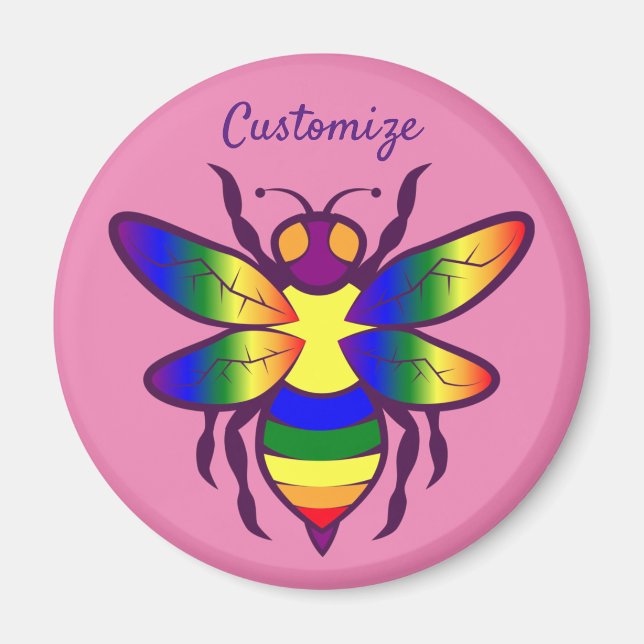 Rainbow Bee Thunder_Cove Magnet (Front)
