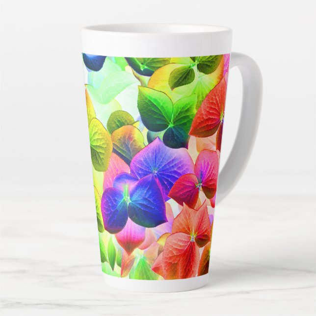 Rainbow Begonia #33 - Latte Mug (Right Angle)