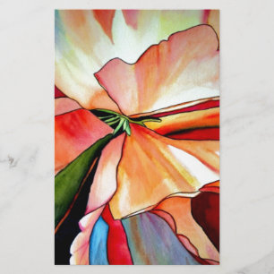 Rainbow Begonia flower watercolour original art