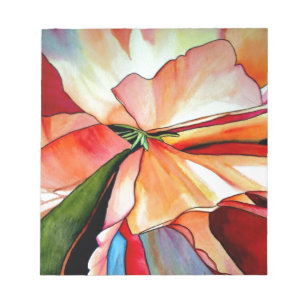 Rainbow Begonia flower watercolour original art Notepad
