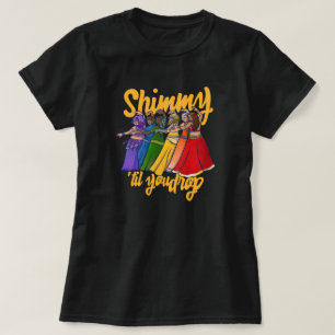 Rainbow Belly Dancer Art Belly Dance Troupe T-Shirt