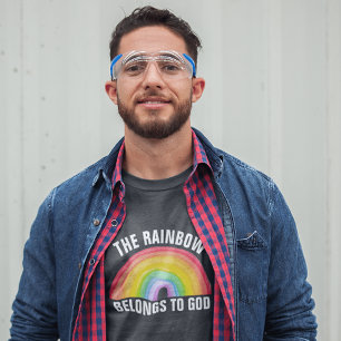 RAINBOW BELONGS TO GOD CHRISTIAN T-Shirts