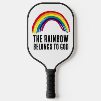 RAINBOW BELONGS TO GOD PICKLEBALL PADDLE
