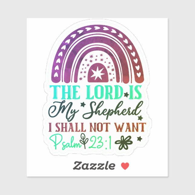 Rainbow Bible Verse Sticker (Sheet)
