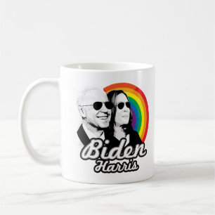 Rainbow Biden Harris Aviators Coffee Mug