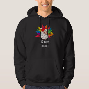 Rainbow Big Nick Energy Vintage Santa Claus Wink Hoodie