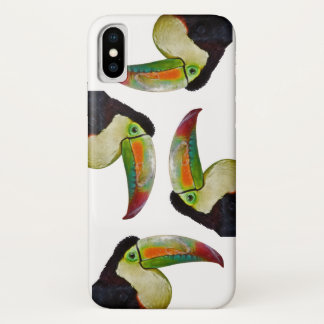 Rainbow-Billed Toucan iPhone X Case