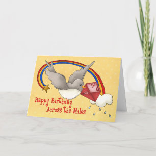 Rainbow Bird Across the Miles Card