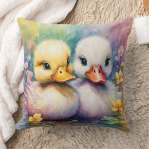 Rainbow Birds Duck 2 Cushion