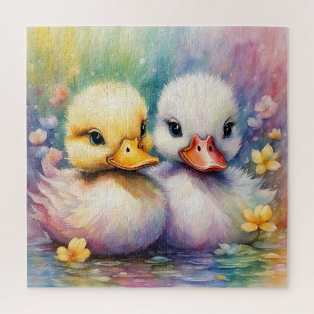Rainbow Birds Duck 2 Jigsaw Puzzle (Vertical)